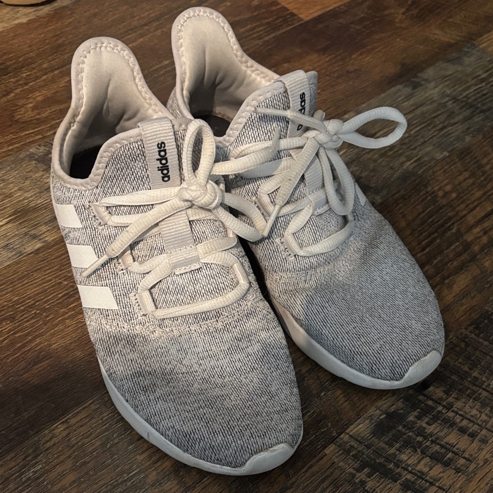 Adidas Light Gray and white Sneakers